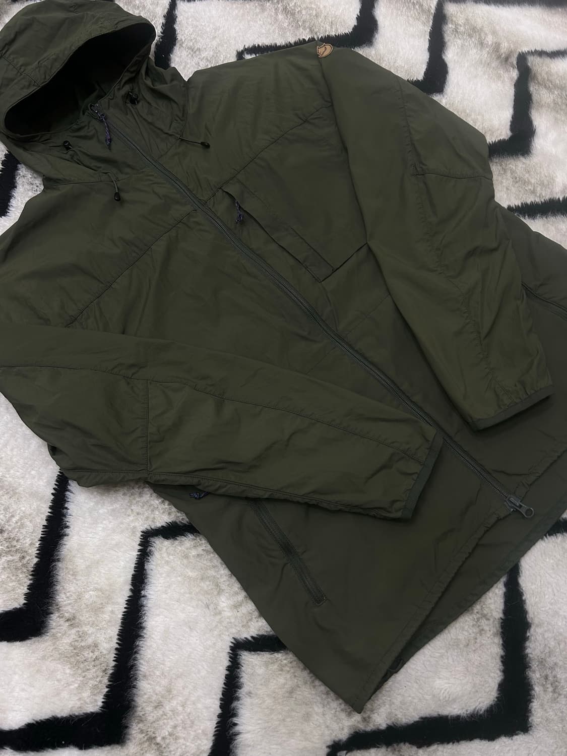 [L]피엘라벤 하이 코스트 후드 바람막이/카키 상품이미지2