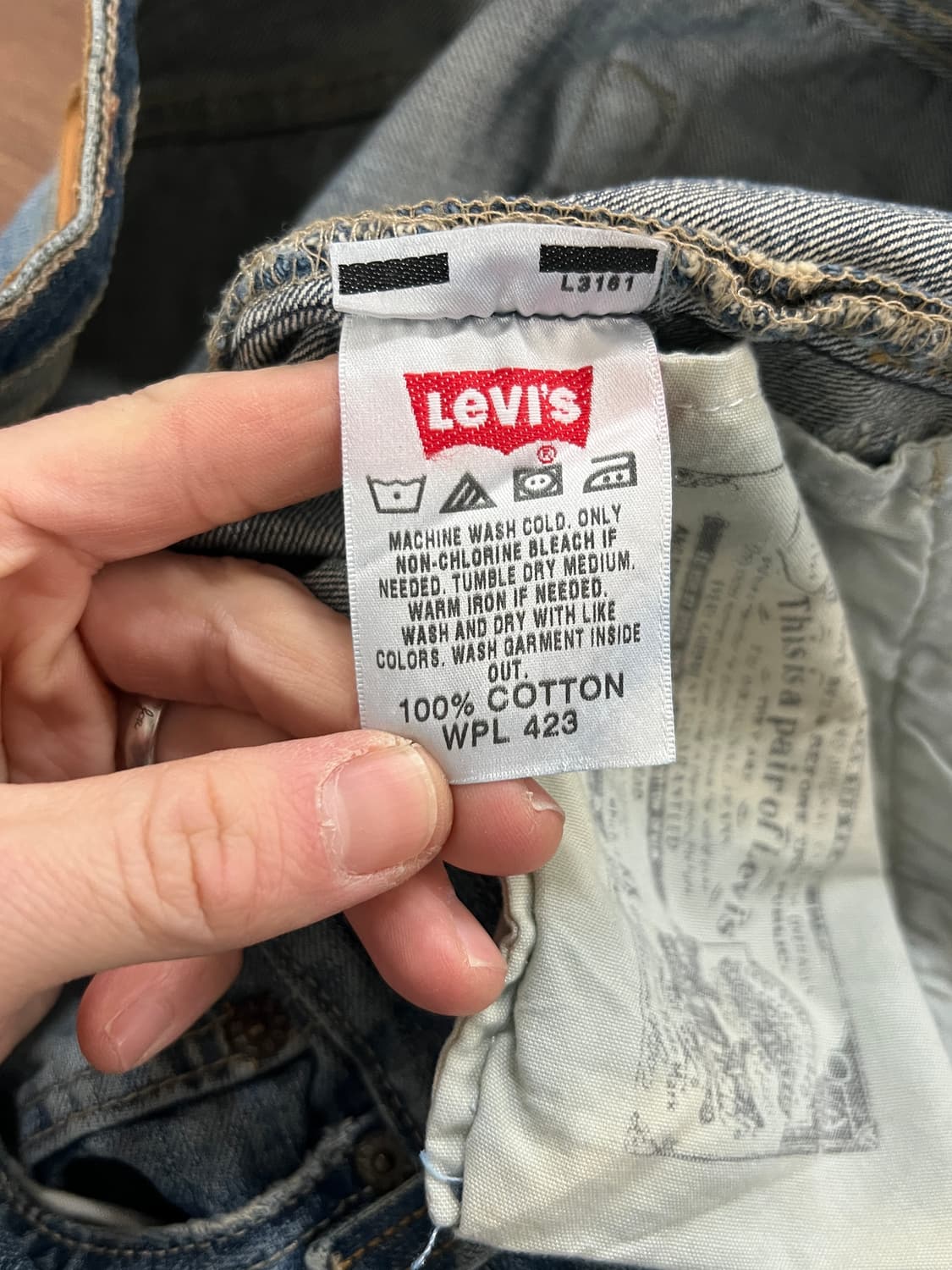 00s Levis 리바이스 501 버튼플라이 스트레이트 데님 팬츠 상품이미지8