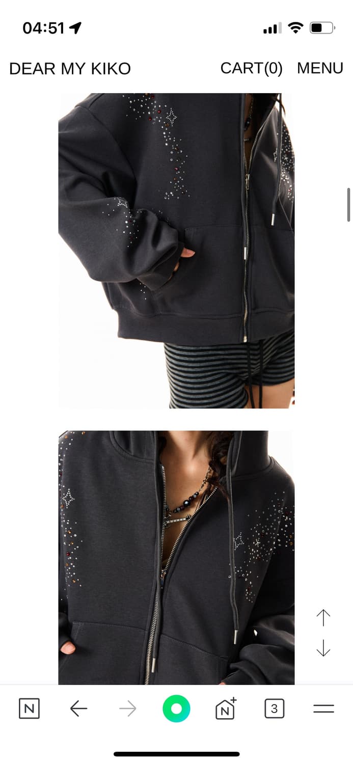 디어마이키코 후드집업 상품이미지3