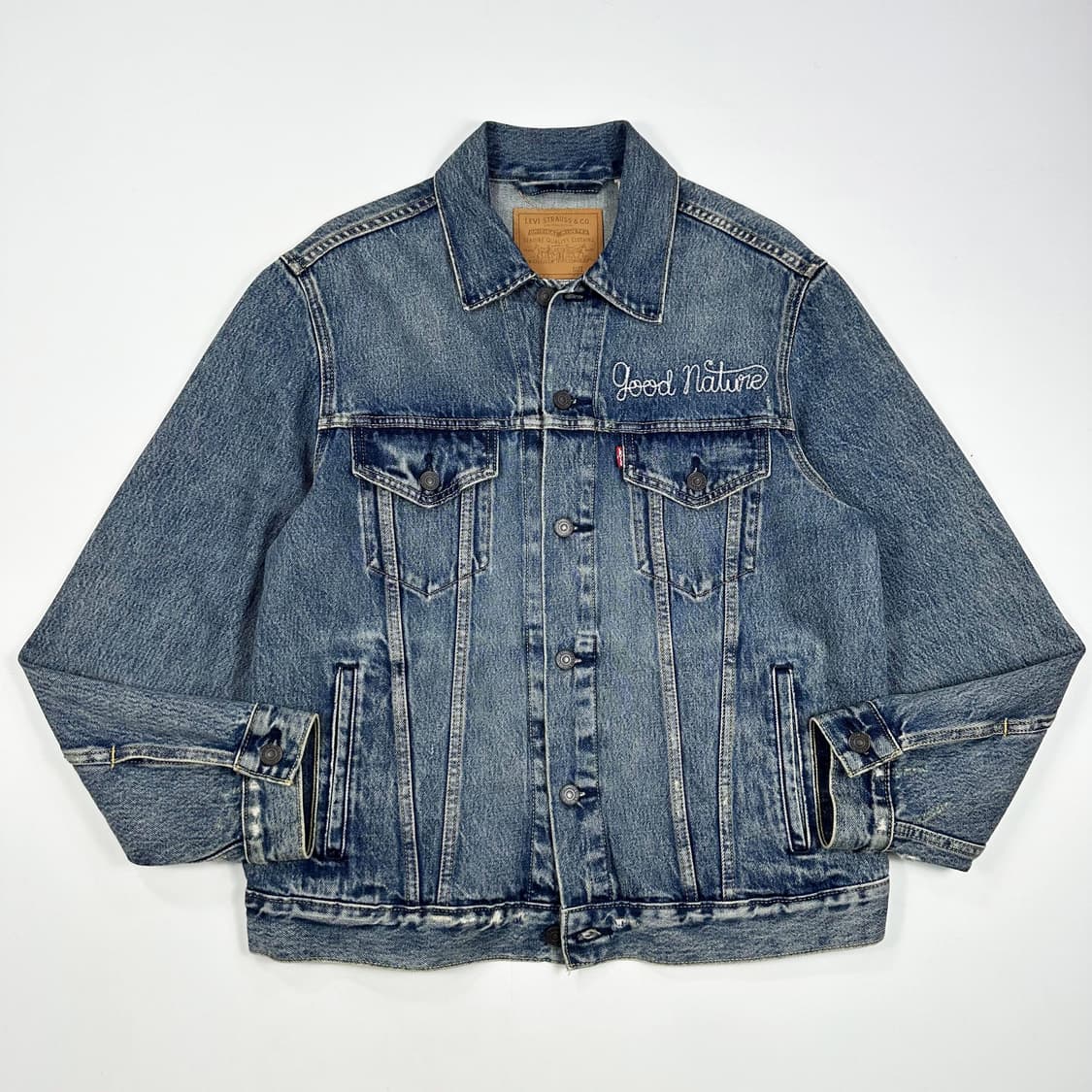 리바이스 굿네이쳐 선인장 자수 3세대 데님 트러커자켓 M 상품이미지1