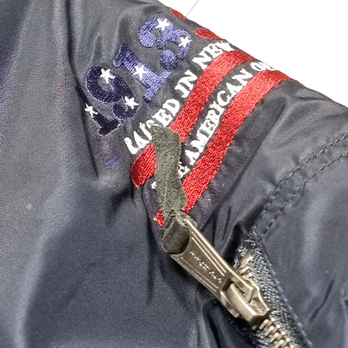 Schott 쇼트 블루종 ma-1 항공점퍼 네이비[95-100) 상품이미지3