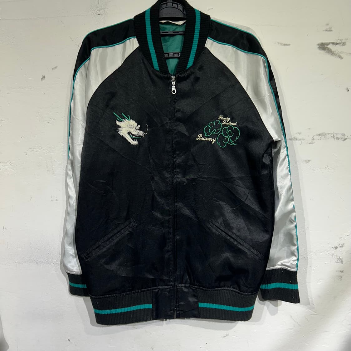 Jpn 일본빈티지 오리엔탈 민트 용 스카잔 자켓 L 상품이미지6