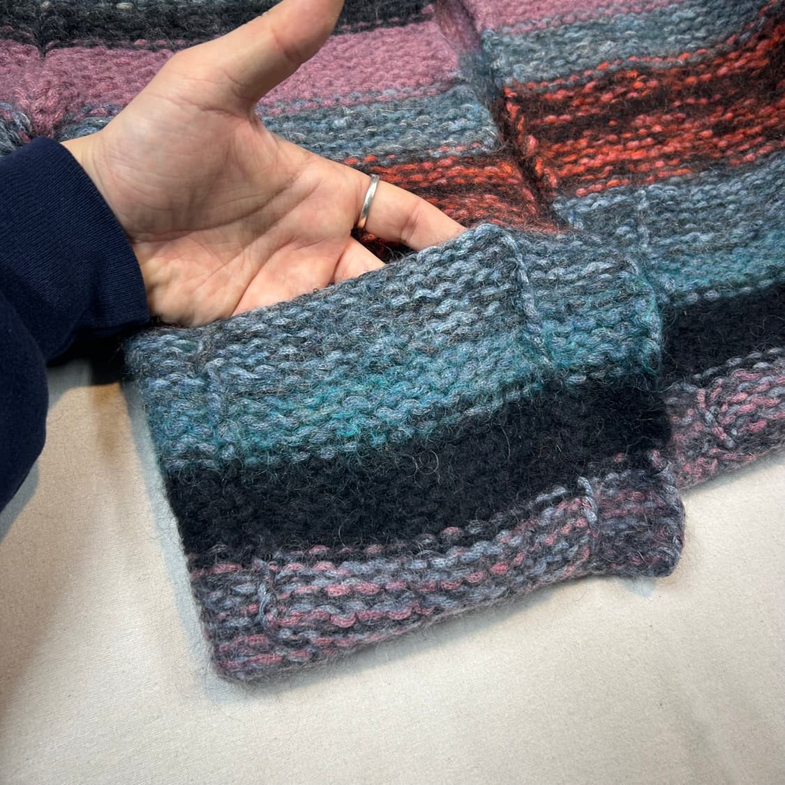 M) 끌로에 Chloe 모헤어 벨 슬리브 오픈 가디건 & 머플러 상품이미지3