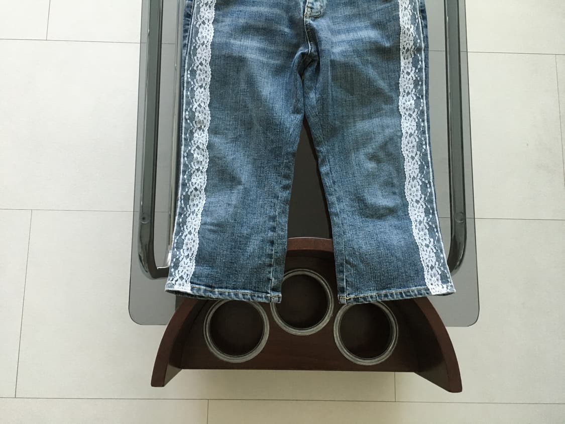 vintage lace trim jeans 상품이미지4