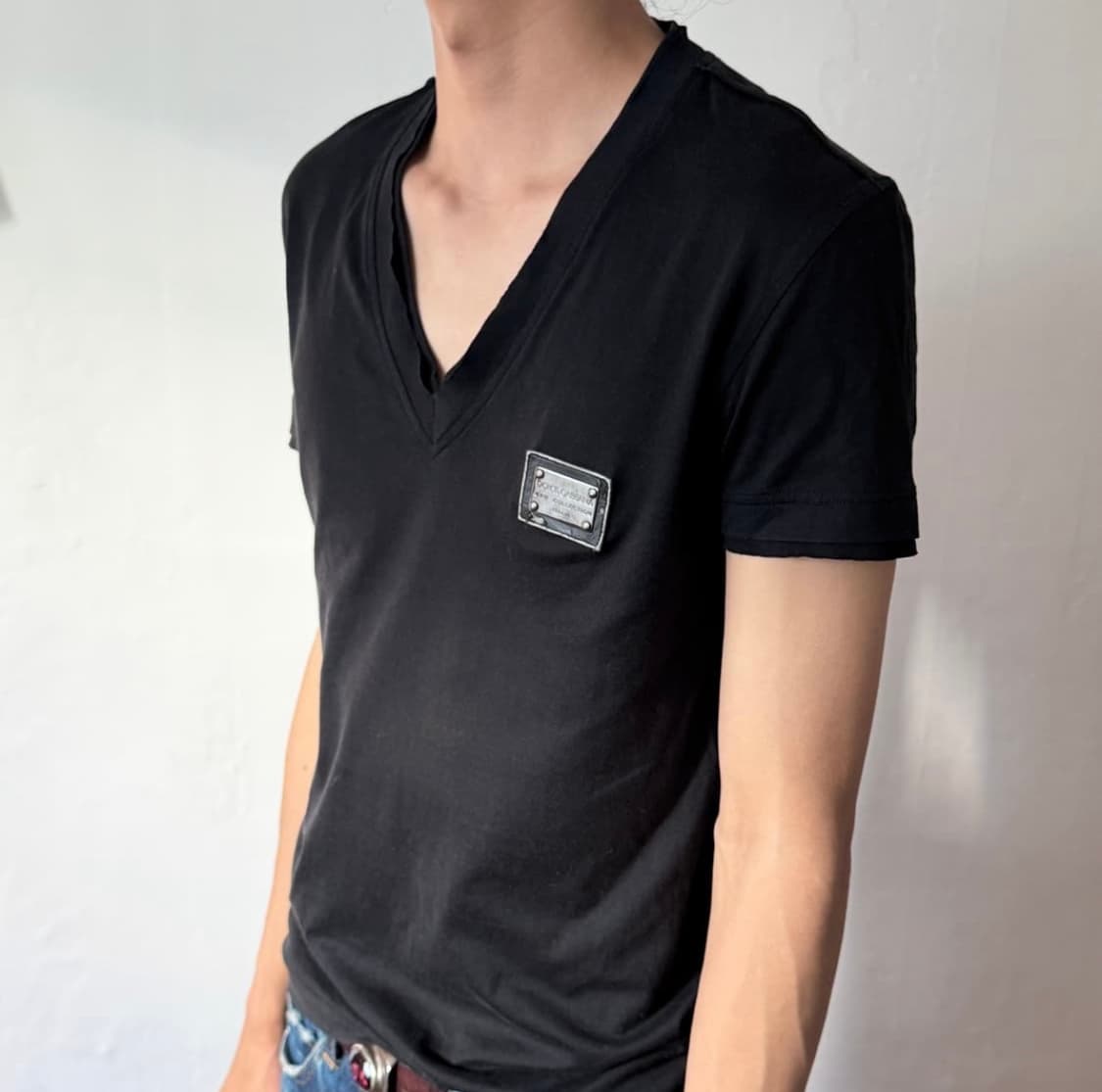돌체앤가바나 브이넥 티셔츠 상품이미지1