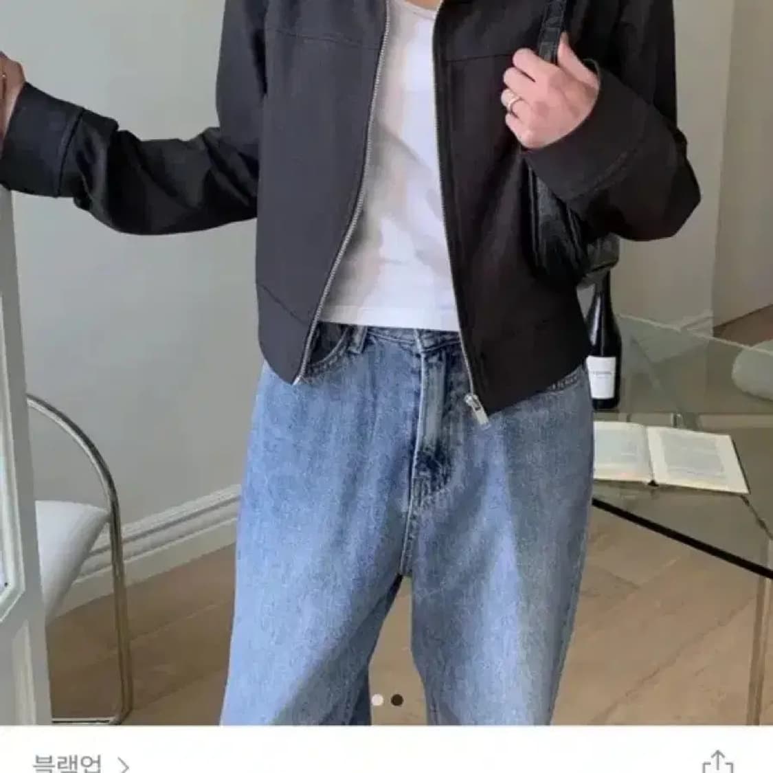 블랙업 도미닉자켓 새상품 프리사이즈 상품이미지4