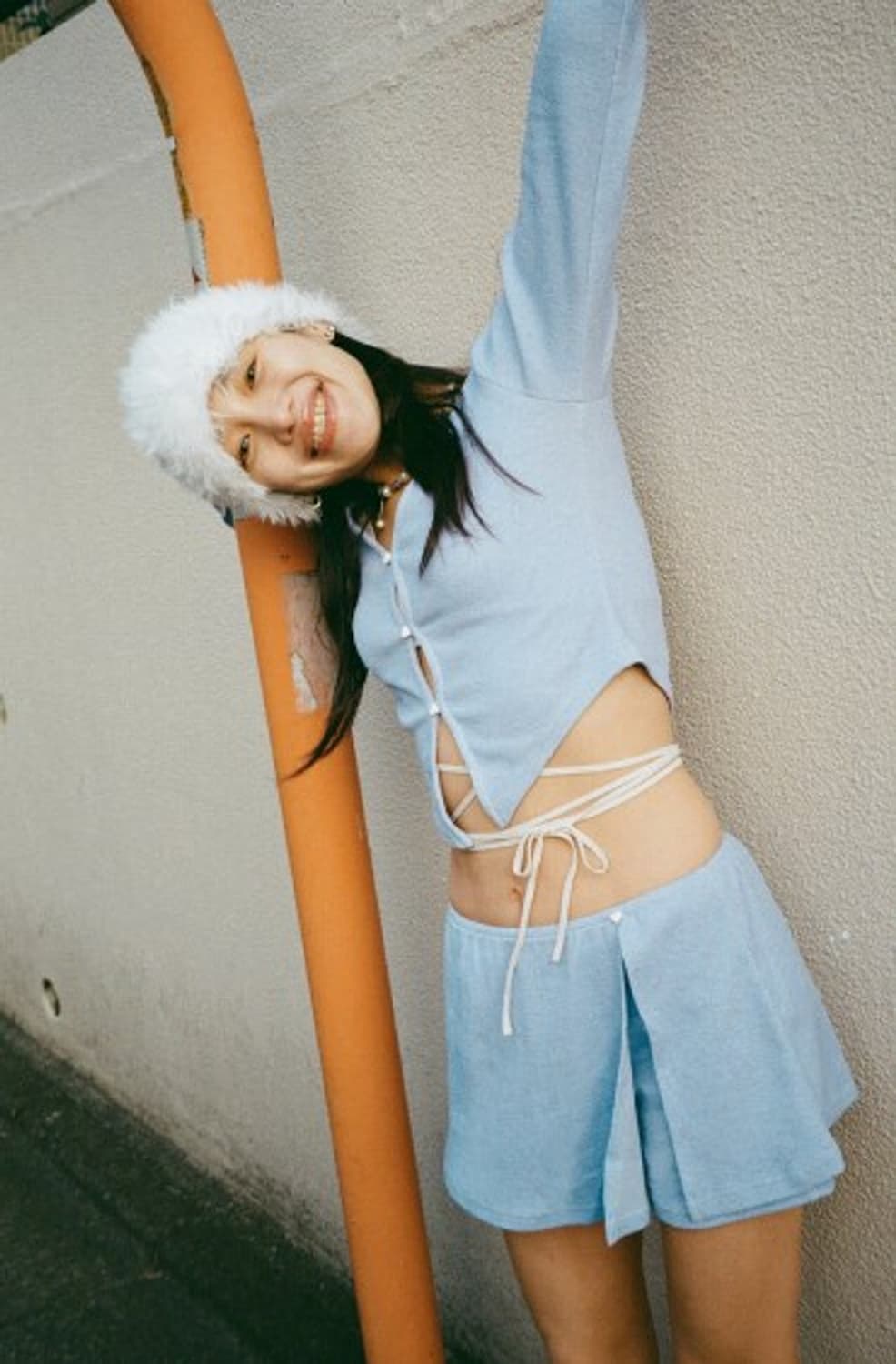 LOVE & PEACE cardigan blue 상품이미지5