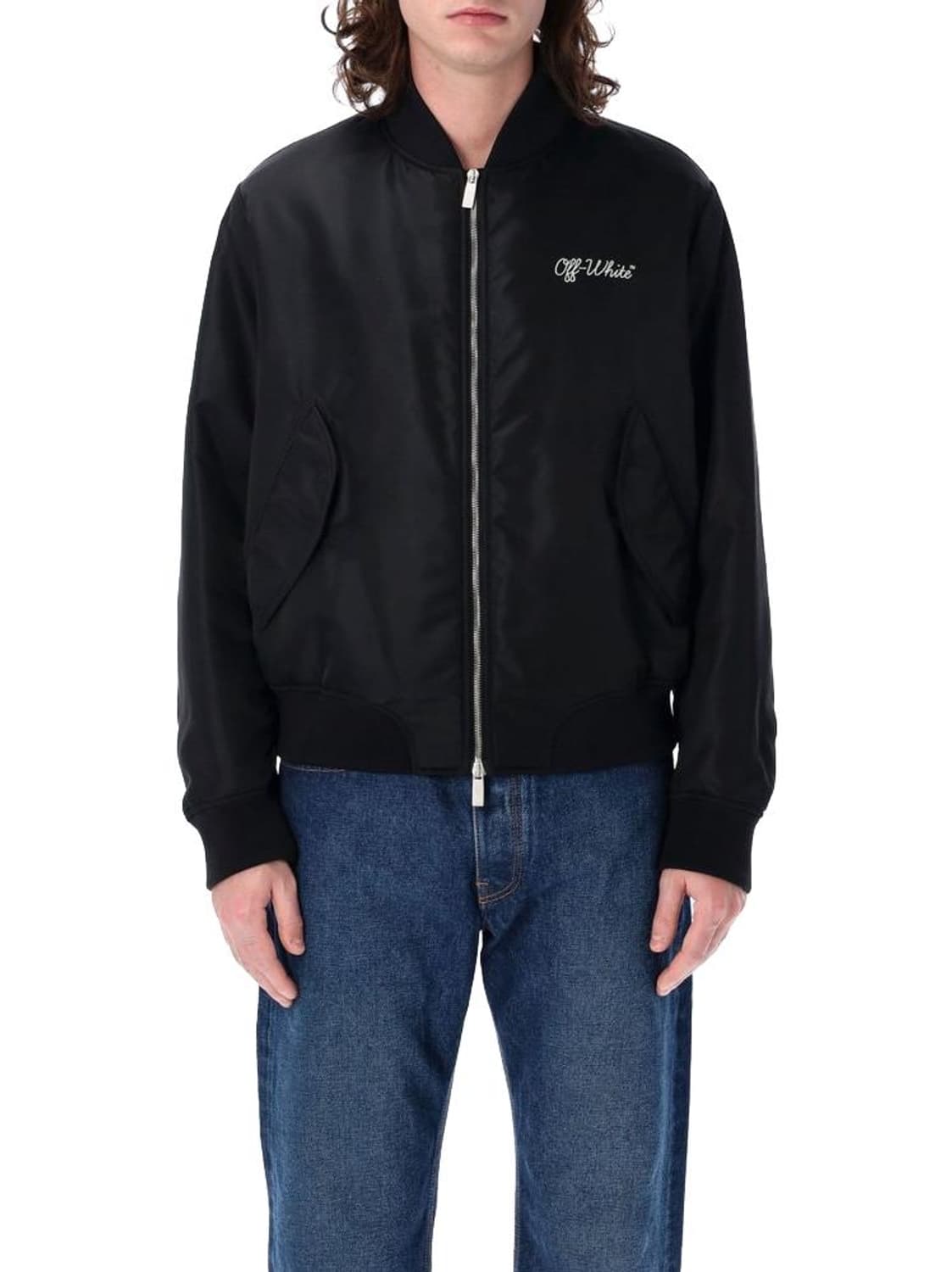 오프화이트 Permanent Line 블랙 ma-1 jacket 상품이미지2