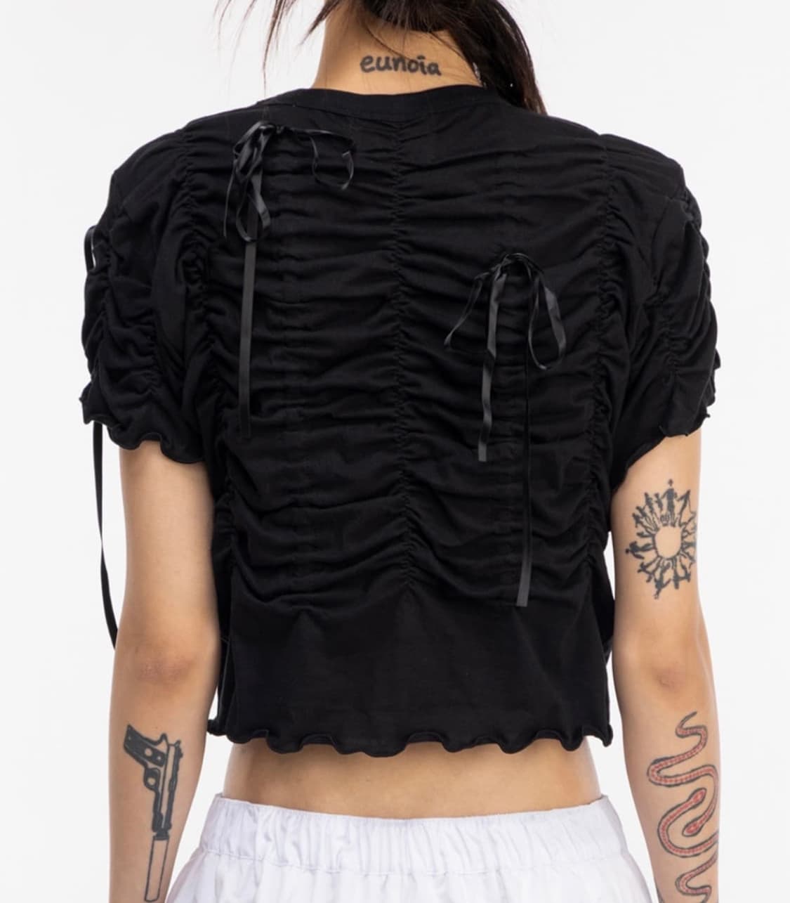 김미더영 리본 셔링탑 상품이미지2