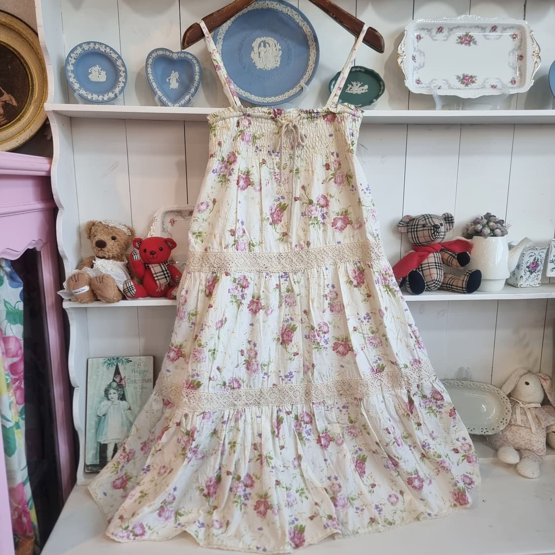 로맨틱 플라워 레이스 캉캉 맥시 원피스 상품이미지1