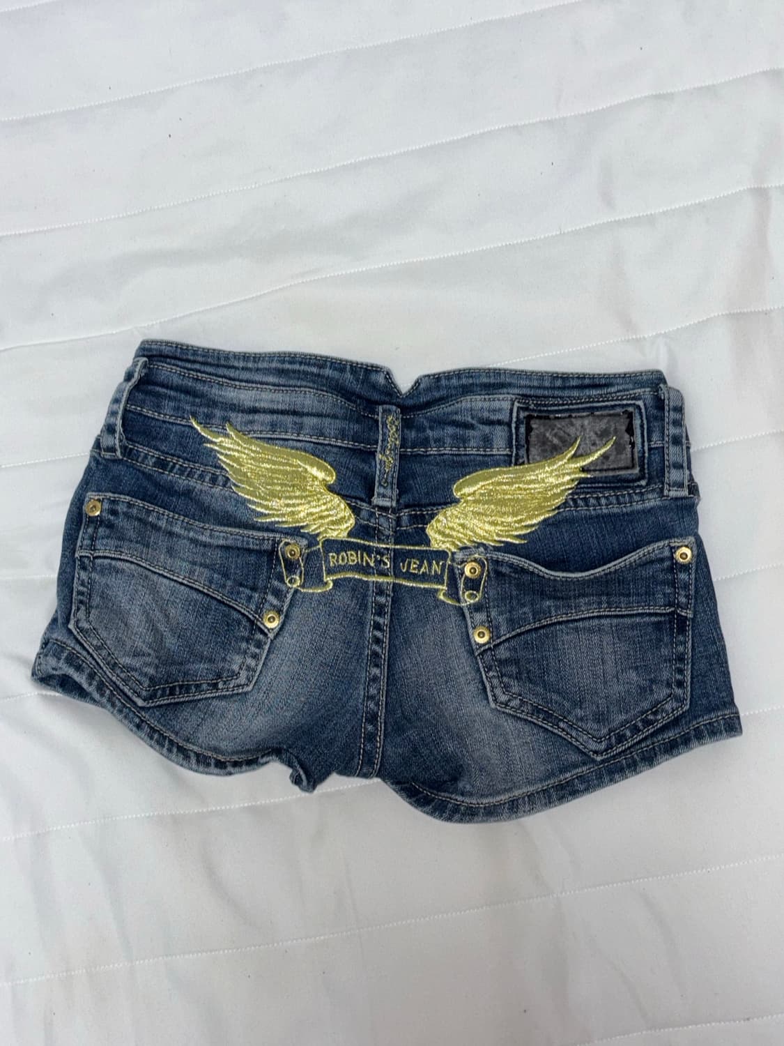 로빈스 진 날개 숏 데님팬츠 상품이미지1