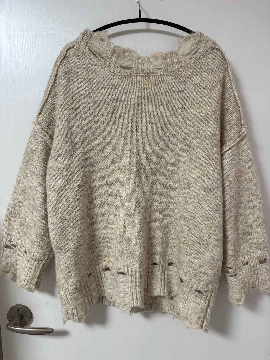 빈티지 그런지 버클 니트 가디건 상품이미지3