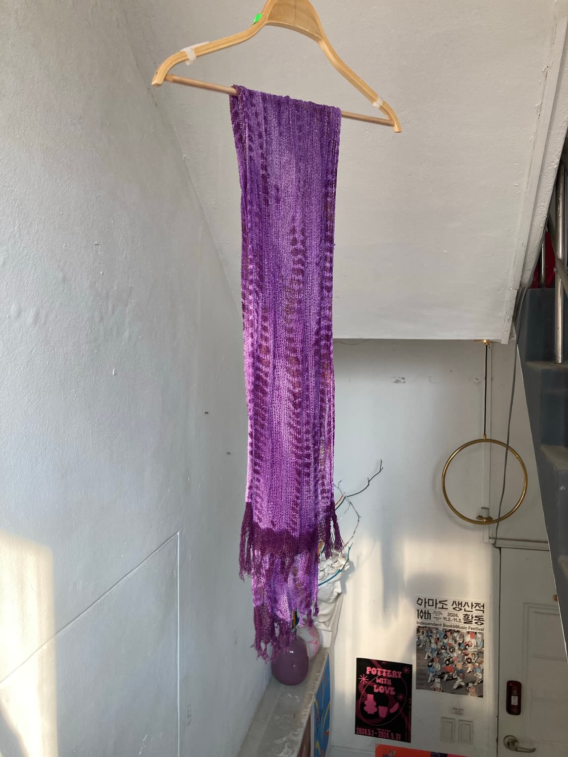 에스닉 퍼플 머플러 상품이미지1