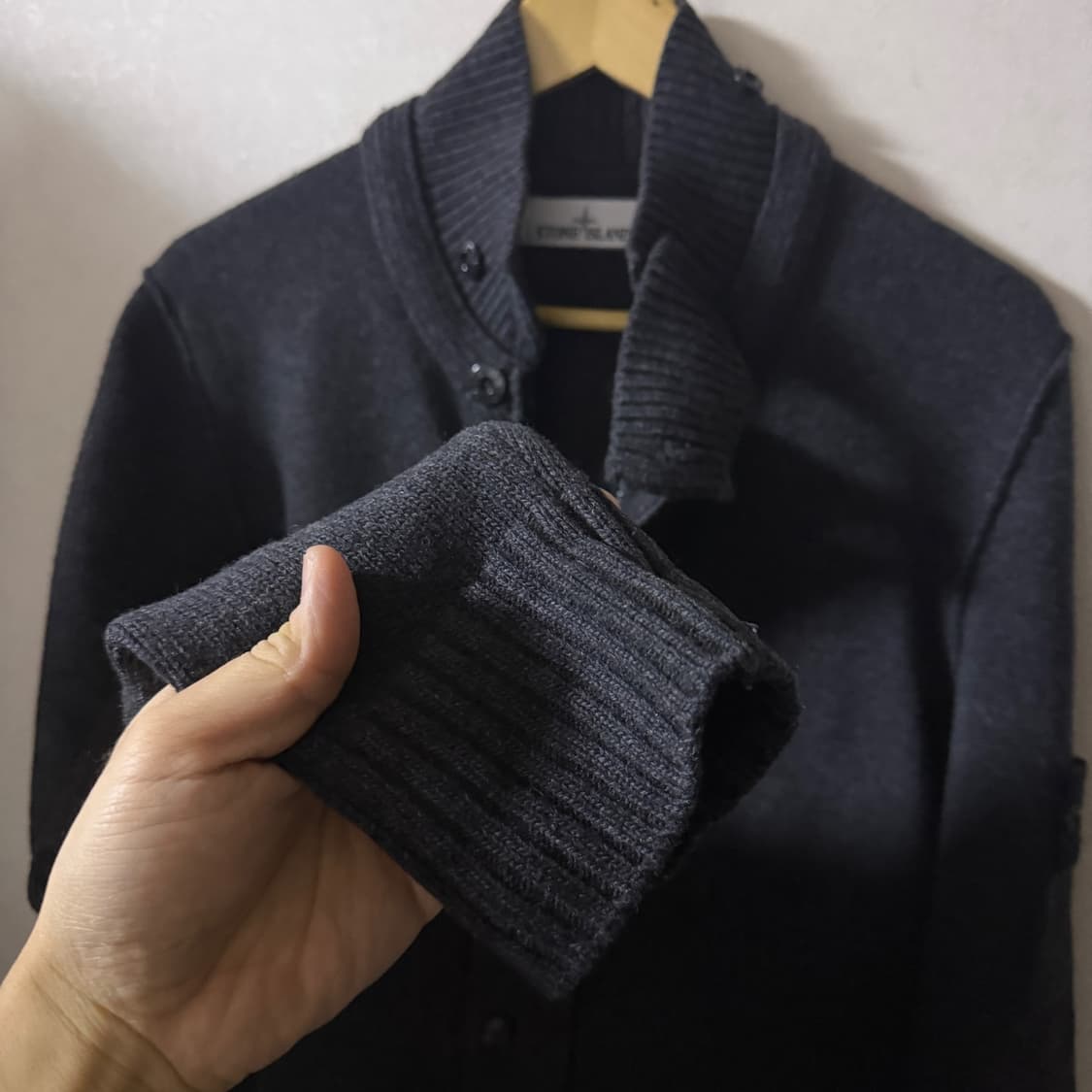 스톤아일랜드 두툼 울니트 집업 다크그레이 XL (남성 100정도) 상품이미지6