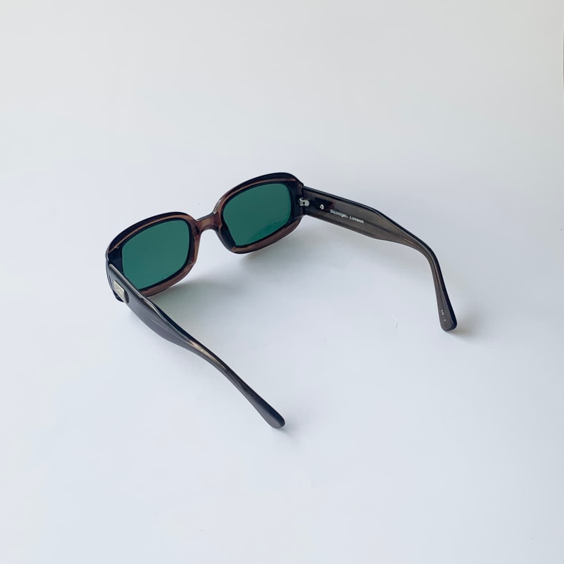 959 브라운 그린렌즈 볼드 프레임 사각 선글라스 상품이미지5