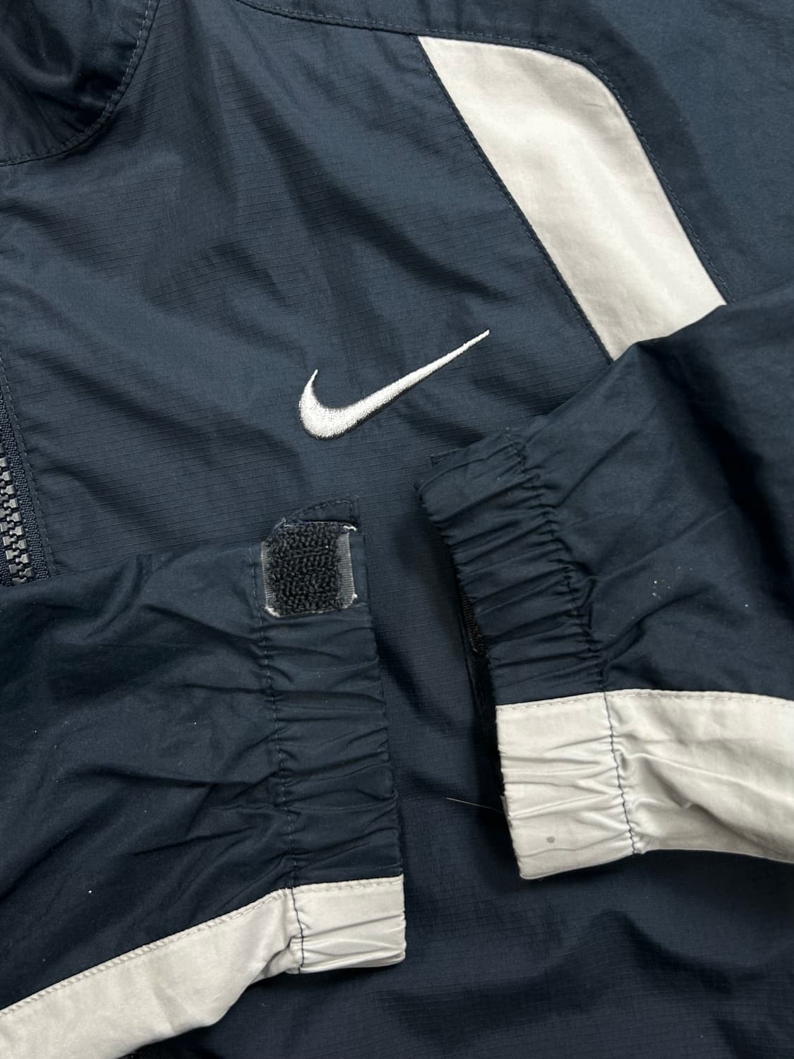 나이키 00s 네이비 그레이 배색 바람막이 L 상품이미지6