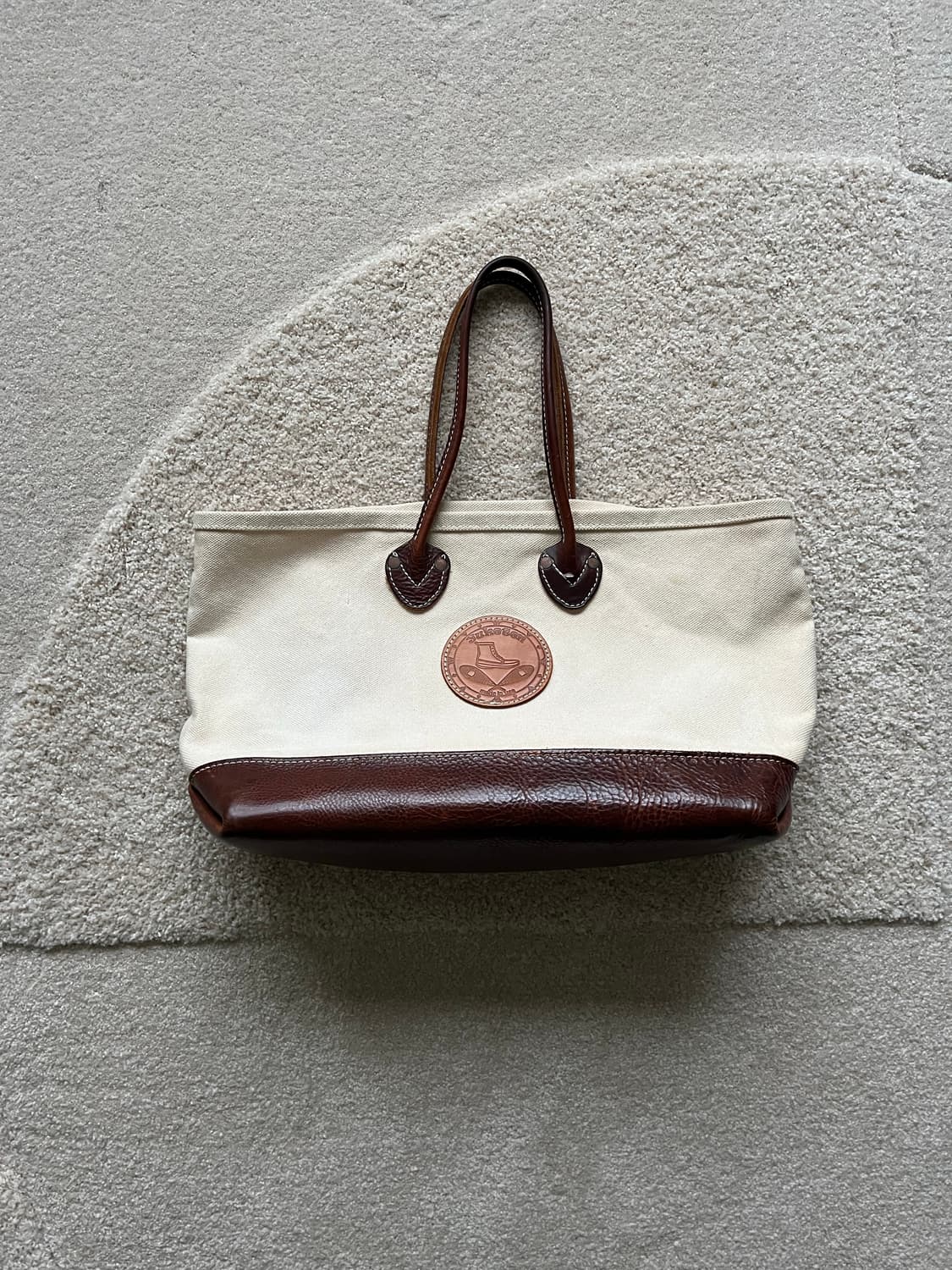 유케텐 가죽 캔버스 토트백 상품이미지2