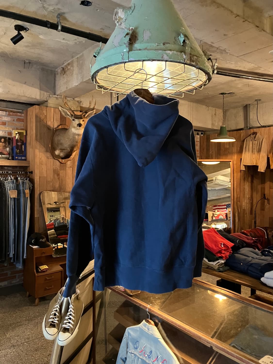 90s USA 빈티지 챔피온 리버스위브 후드 스웻 셔츠 상품이미지3