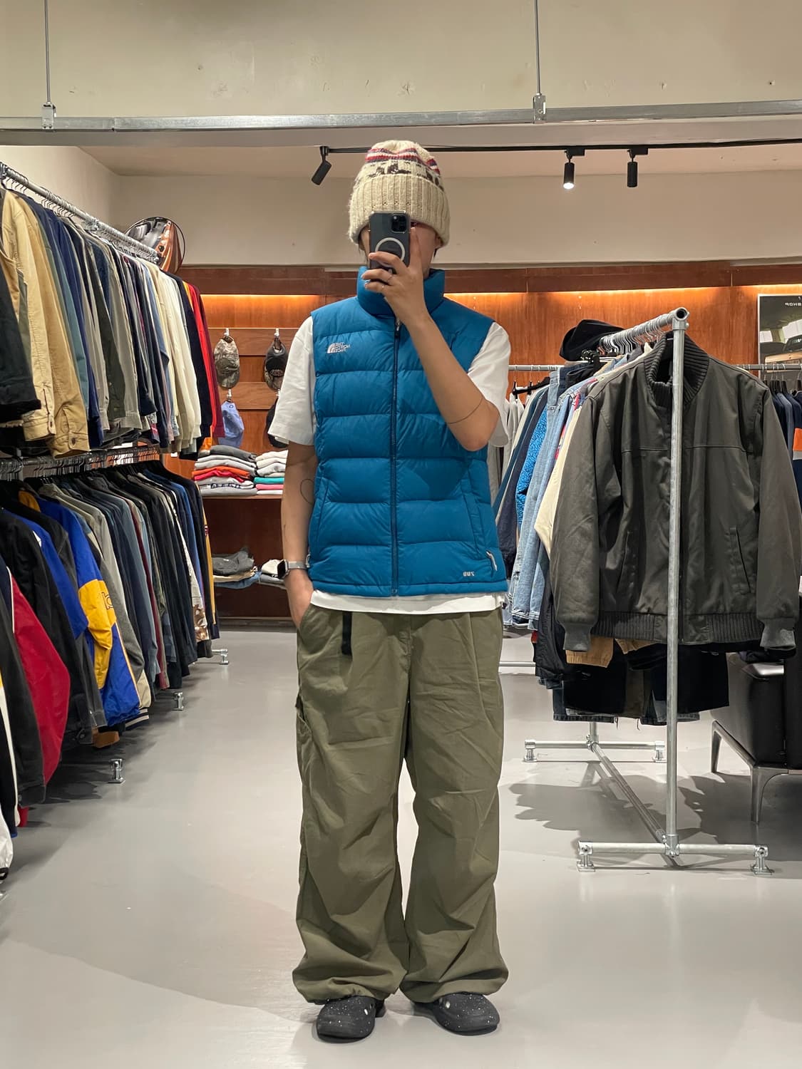 노스페이스 구스다운 패딩 조끼 상품이미지2
