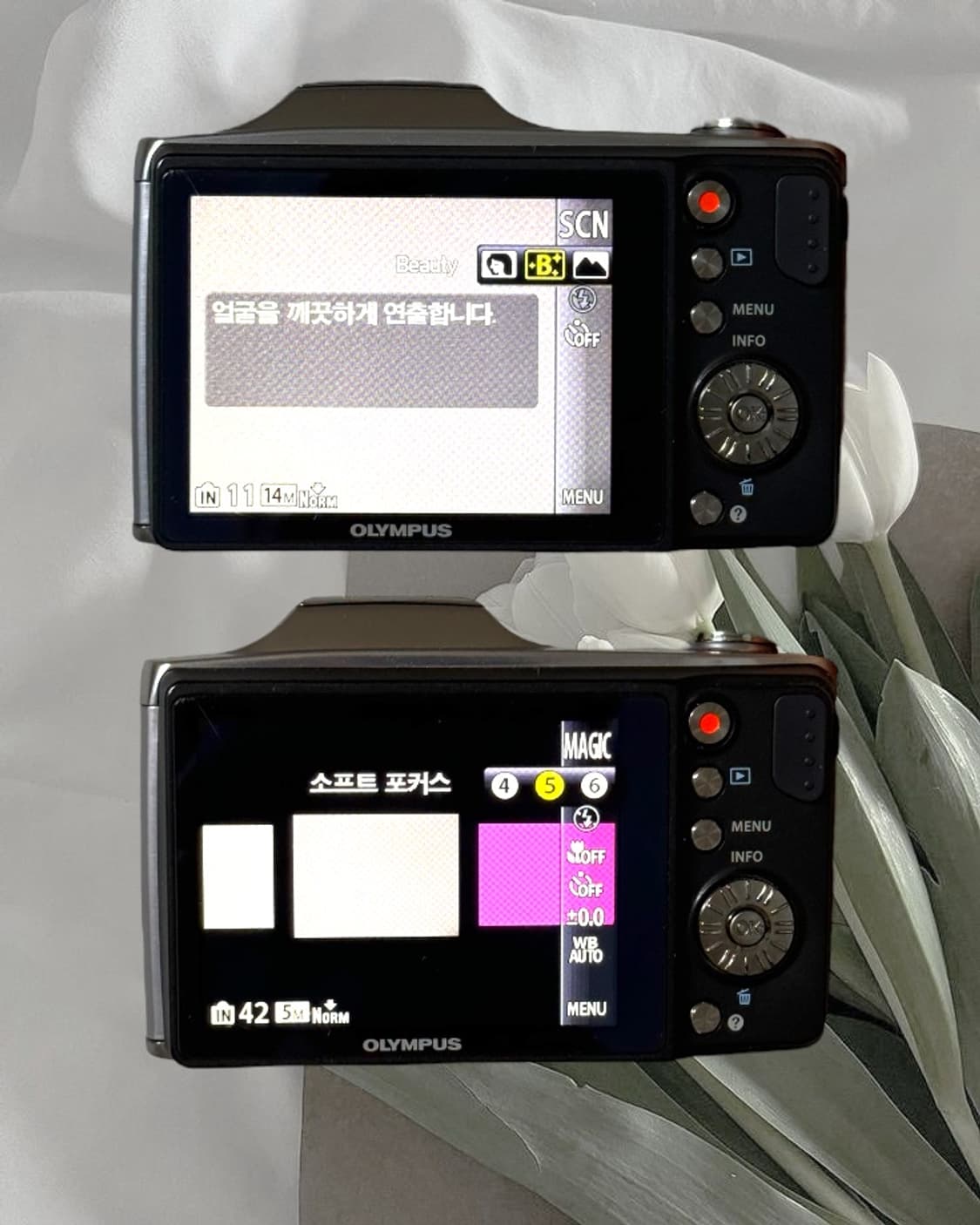 뽀용필터,뷰티모드) 올림푸스 SZ-12 24배줌 디카 빈티지 캐논 니콘 상품이미지3