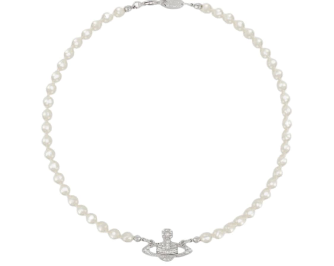 비비안웨스트우드 미니 바스 릴리프 초커 목걸이 상품이미지1