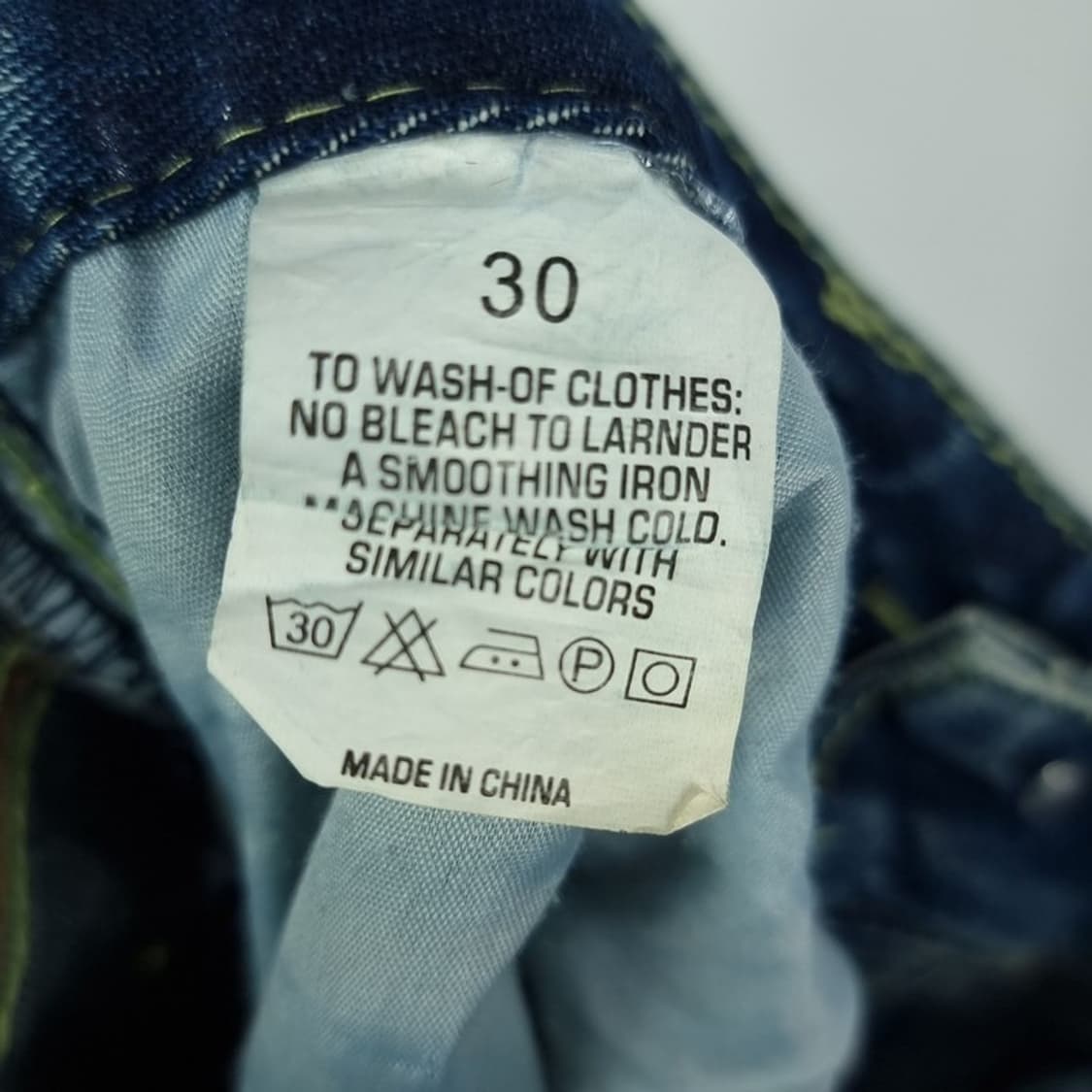 [빈티지] 워시드 와이드 데님 팬츠 청바지 M19220 상품이미지7