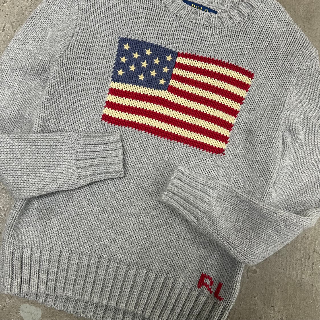 폴로 성조기 니트[1422] 상품이미지4