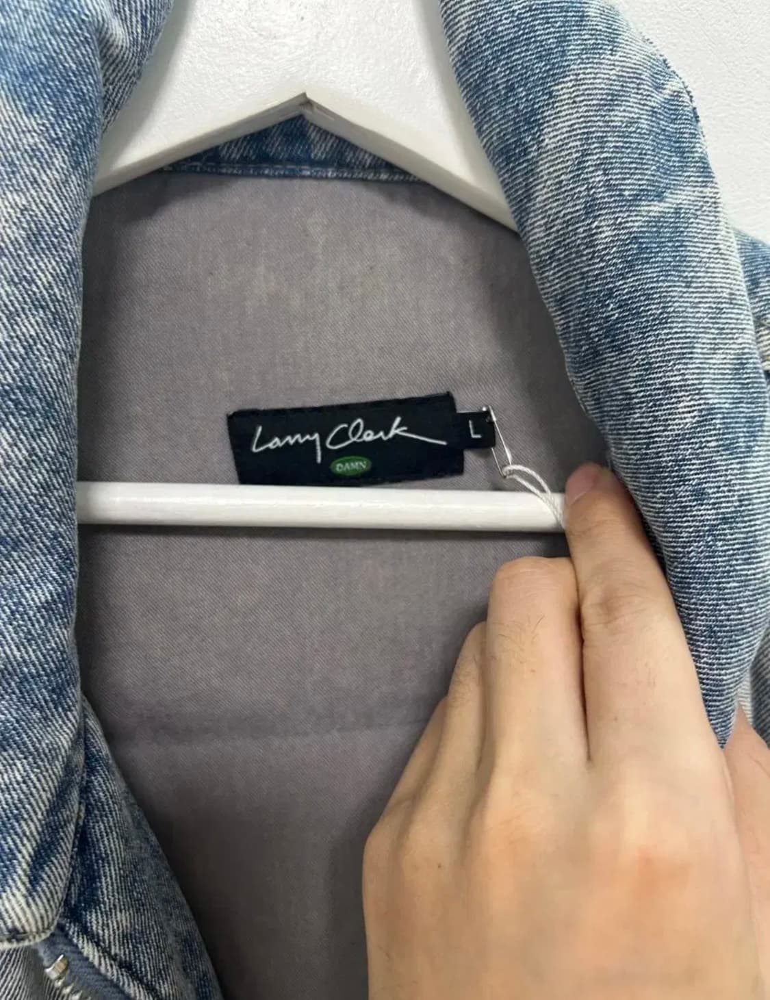 발렌시아가 맛 Lany Clark 데님 트러커 패딩 L -XL 상품이미지2