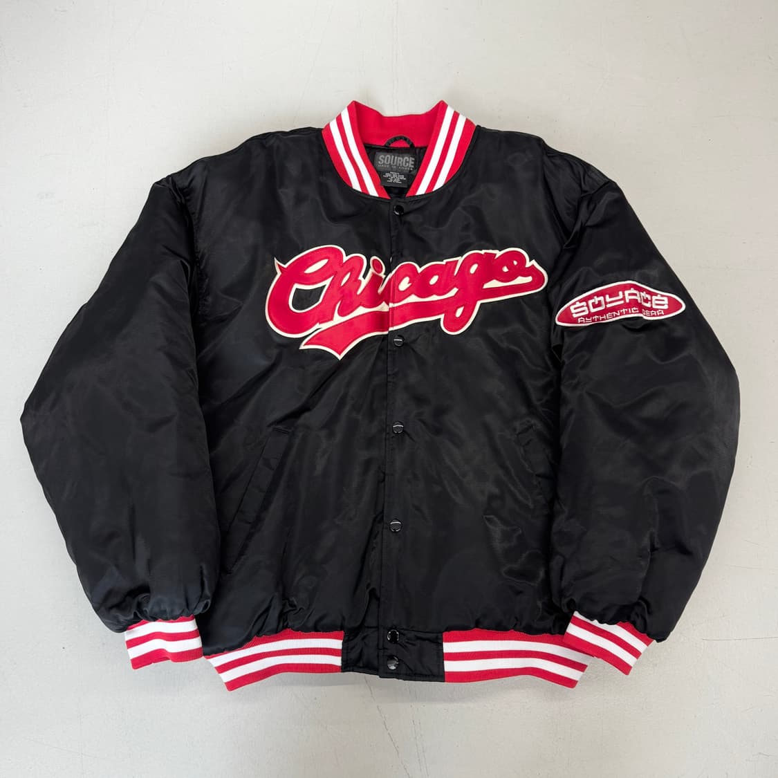 90s 시카고 용자수 올드스쿨 바시티 점퍼 자켓 상품이미지2