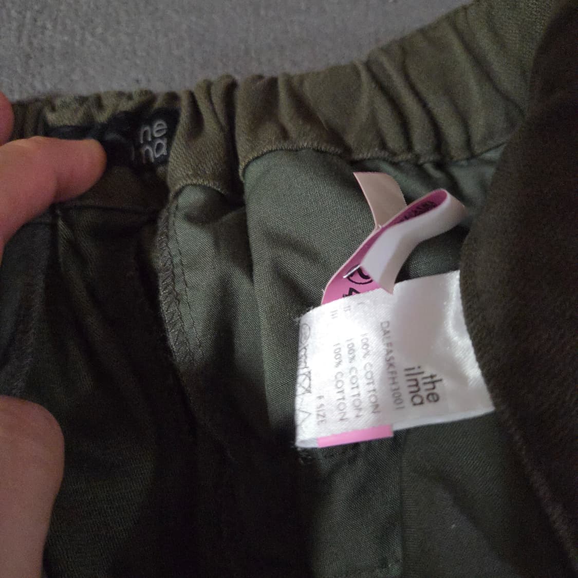 더일마 코튼 카고 롱스커트 상품이미지6