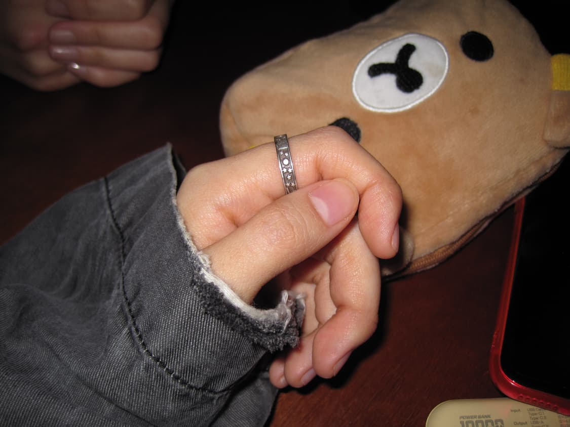 [휘마쿠마] 별흔과 흑선 남녀공용 반지 상품이미지7