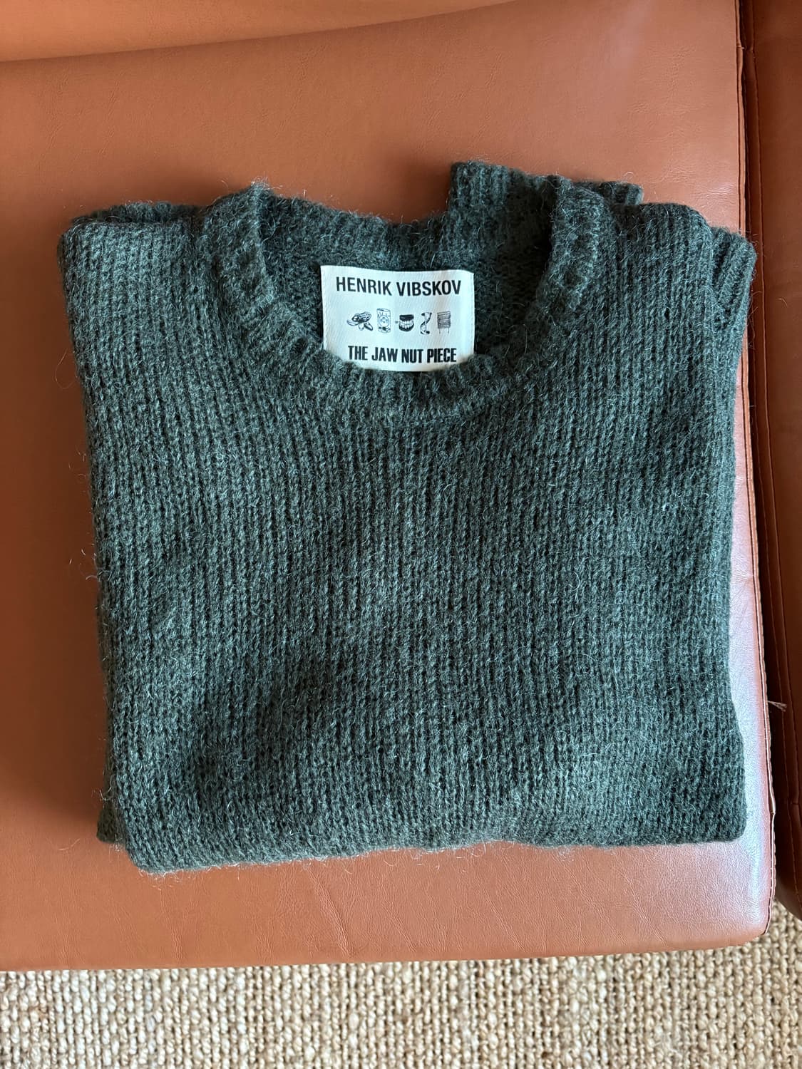 Henrik Vibskov(헨릭 빕스코브) 카키 니트 스웨터 S 상품이미지1