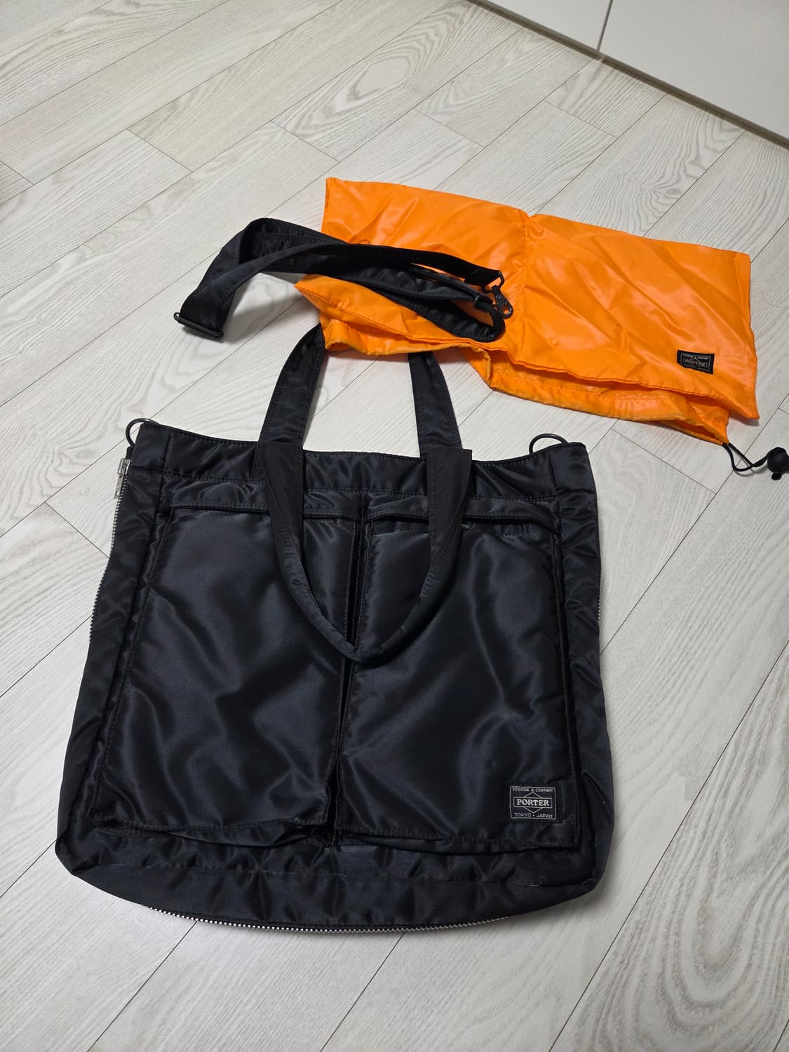포터탱커 투웨이 토트백 블랙 상품이미지2