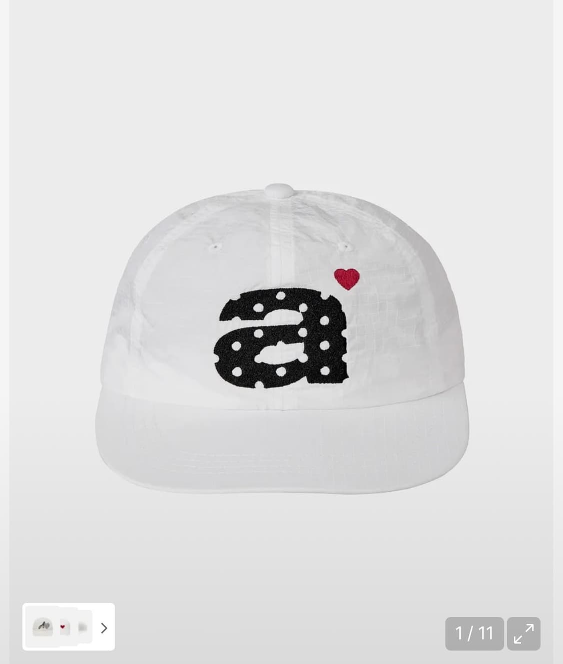 aeae DOT SMALL LETTER NYLON CAP 에이이에이이 상품이미지1
