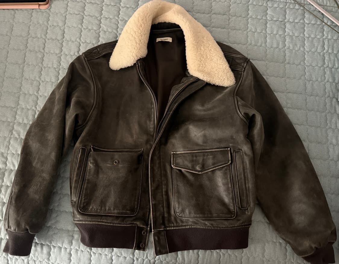 글로니 에어포스 레더 자켓 m 상품이미지5