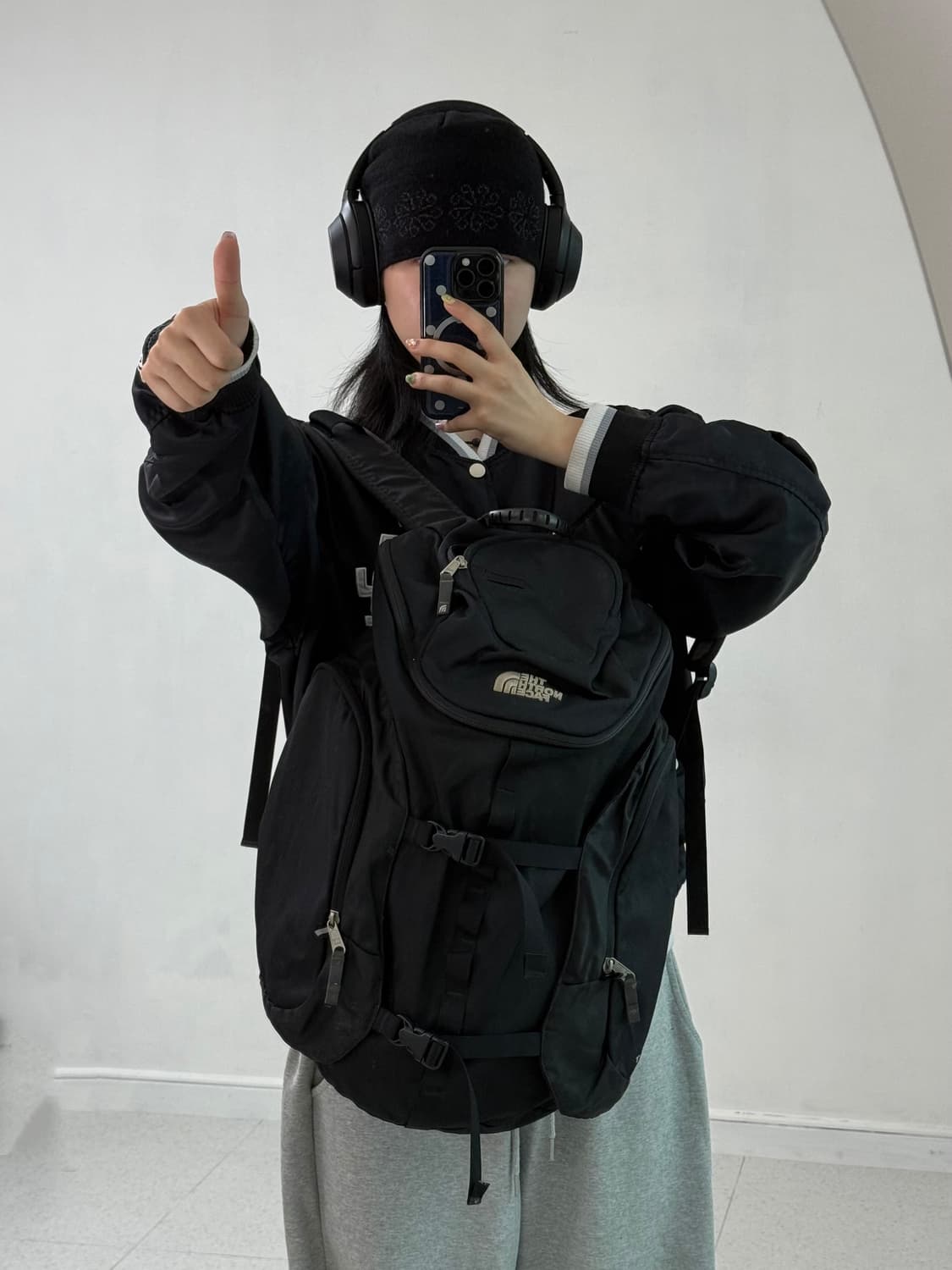 노스페이스 블랙 백팩 상품이미지1