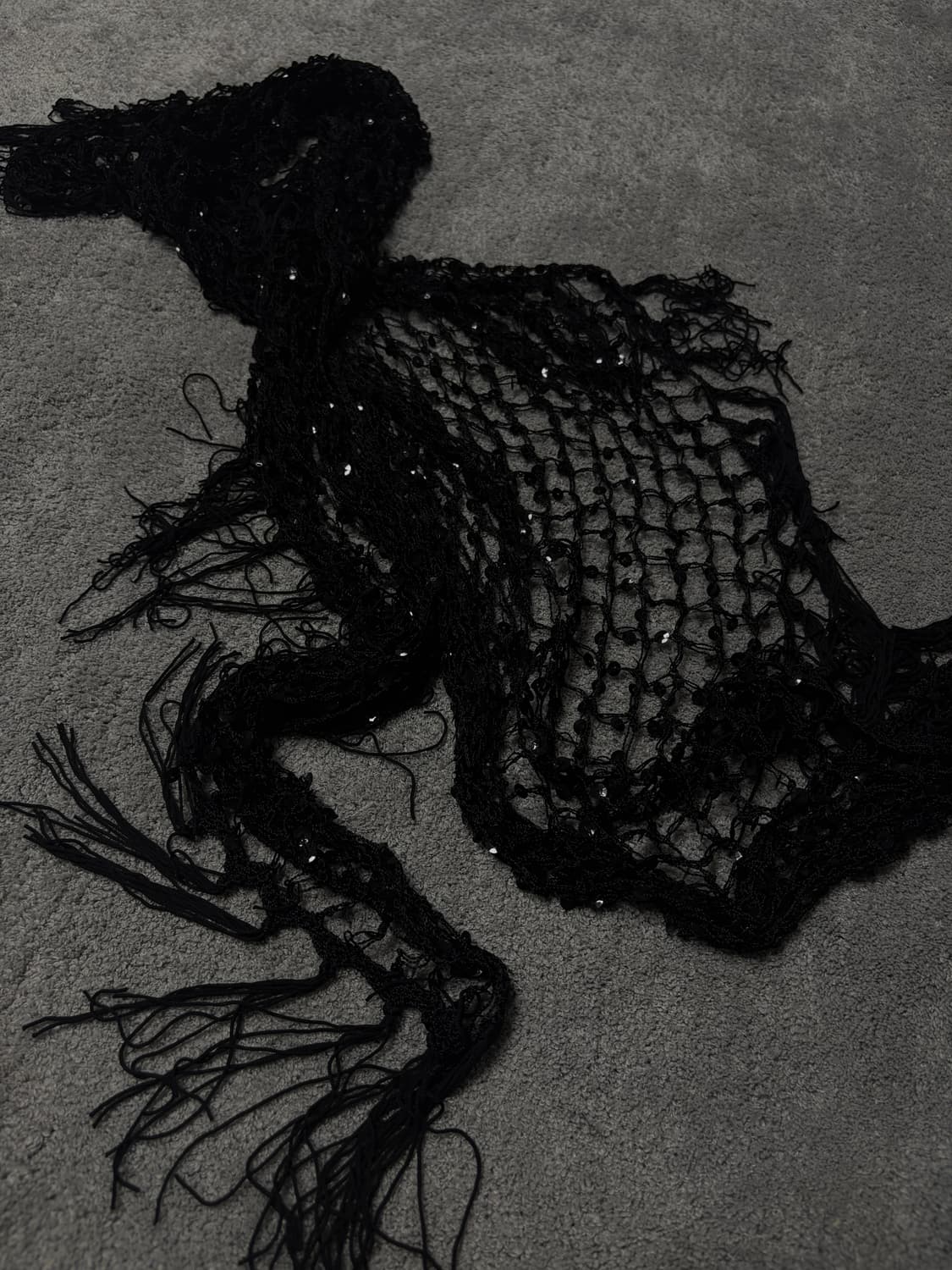 Vintage vkei punk mood fishnet scarf 상품이미지2