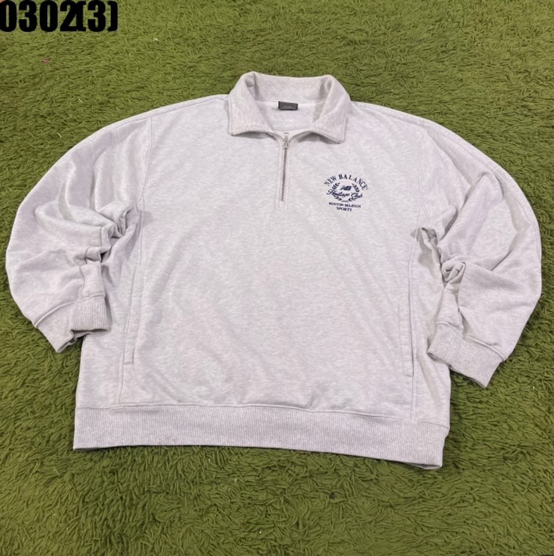 뉴발란스 반집업 맨투맨 상품이미지1