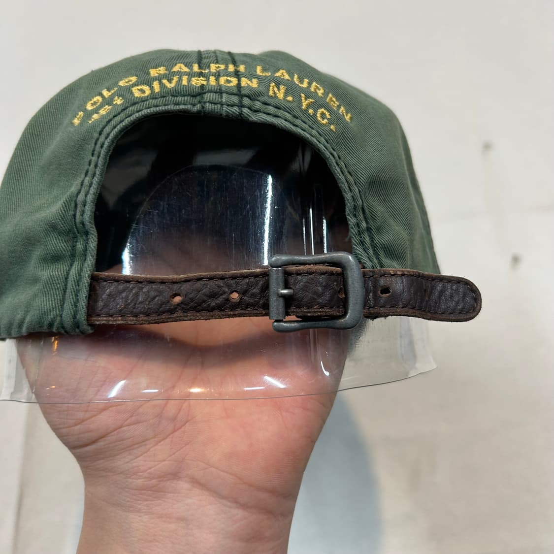 폴로 랄프로렌 크레스트 패치 가죽 스트랩 볼캡 상품이미지5