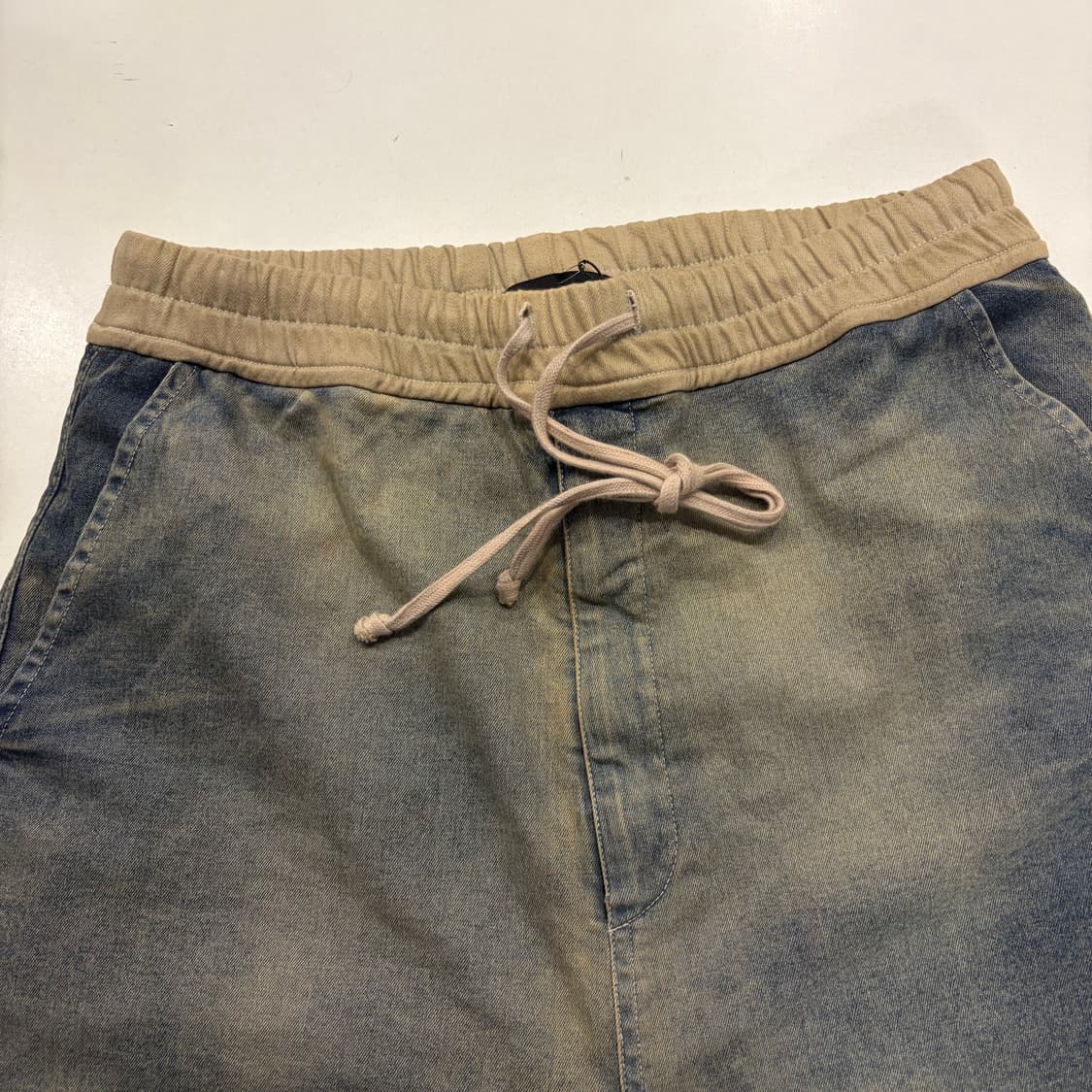 SUNDAYOFFCLUB 선데이오프클럽 데님 레이어드 배기팬츠 B764 상품이미지3