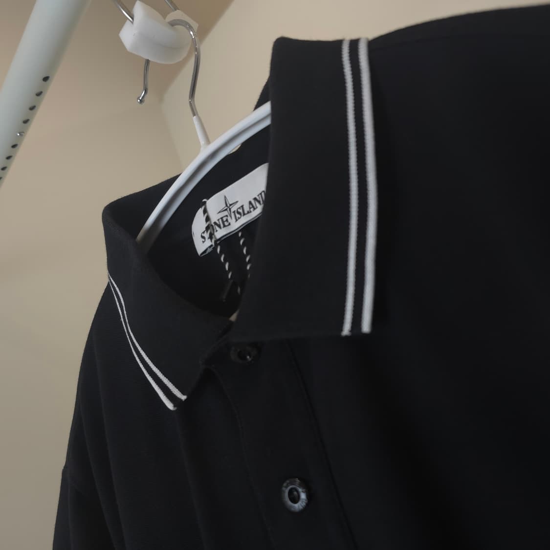 [중고/정품] 스톤아일랜드 로고 패치 카라 티셔츠 상품이미지4