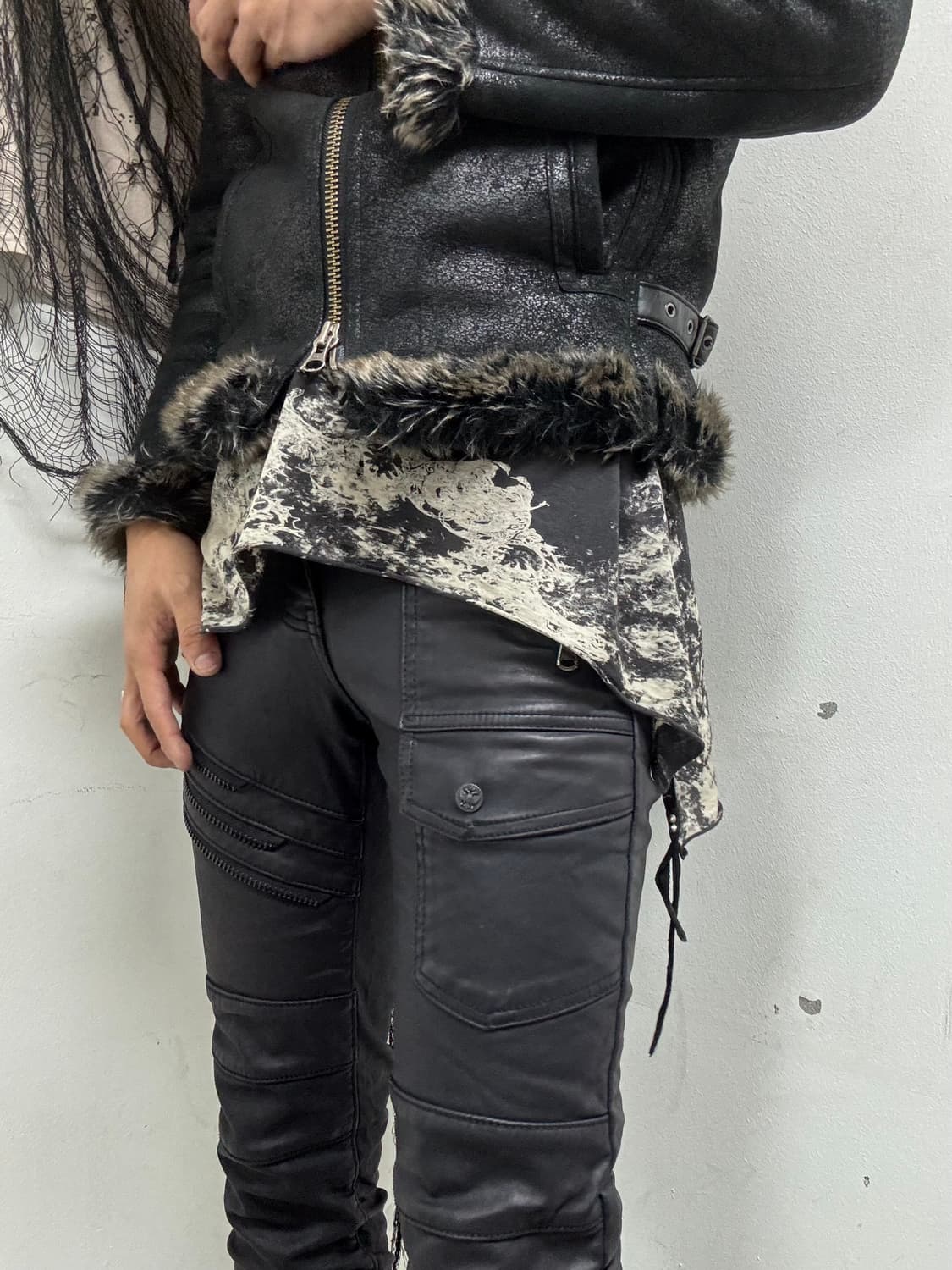 [CLOUD72]Back Wings Print RockChic Coate 상품이미지6