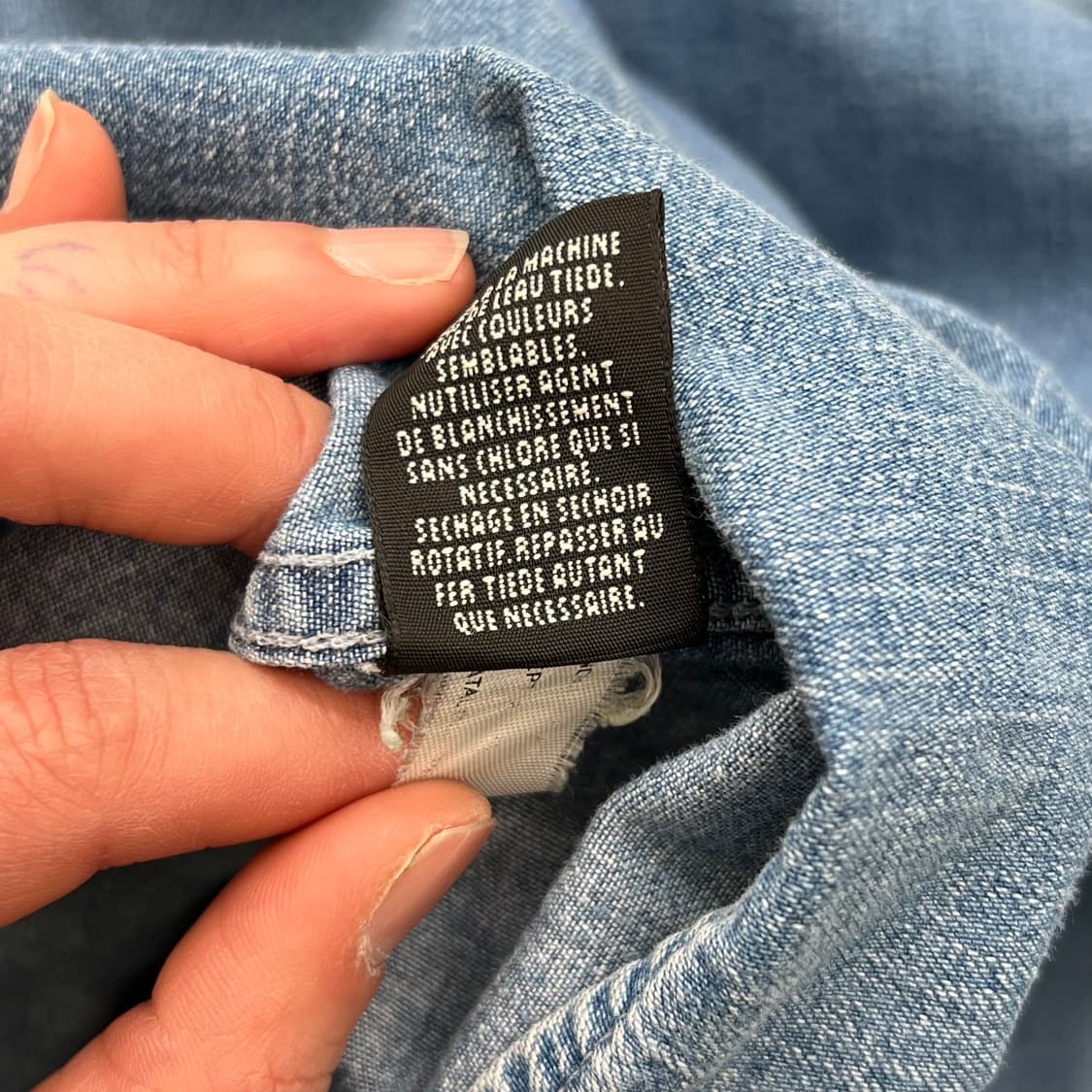 에디바우어 헨리넥 데님셔츠 r2284 상품이미지8