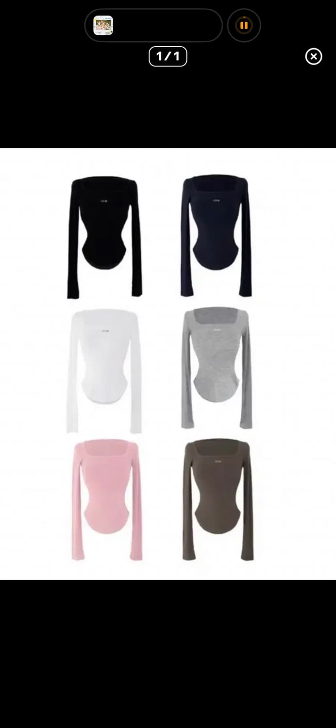 오도어 스퀘어넥 탑 상품이미지1