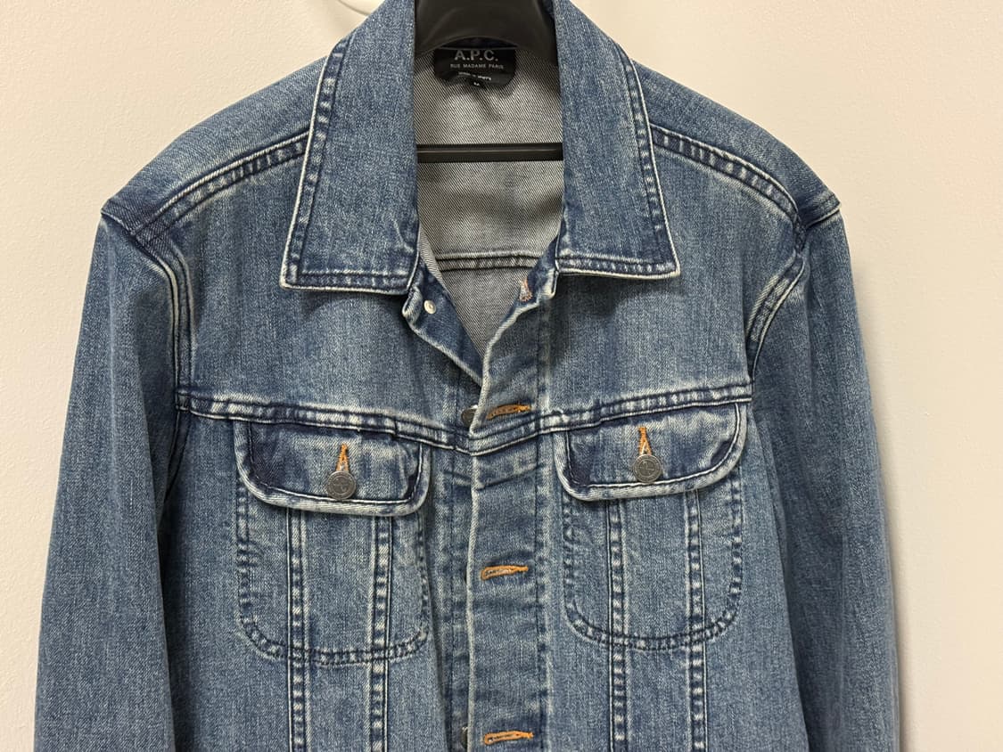 APC 아페쎄 데님 자켓 청자켓 중청 M 상품이미지4