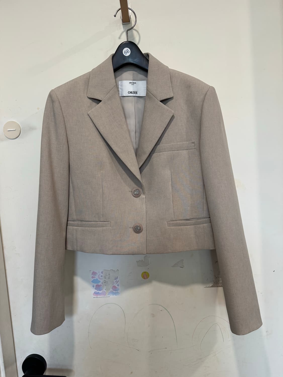 obzee 오브제 크롭 자켓 상품이미지2