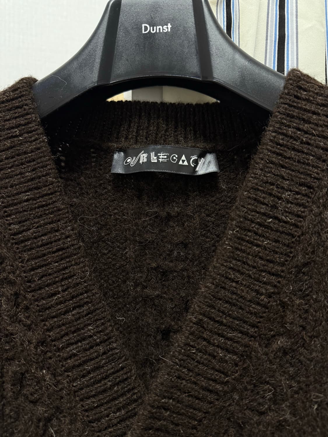 아워레가시 RUGRAT Vest 니트 베스트 브라운 새상품(50) 상품이미지3