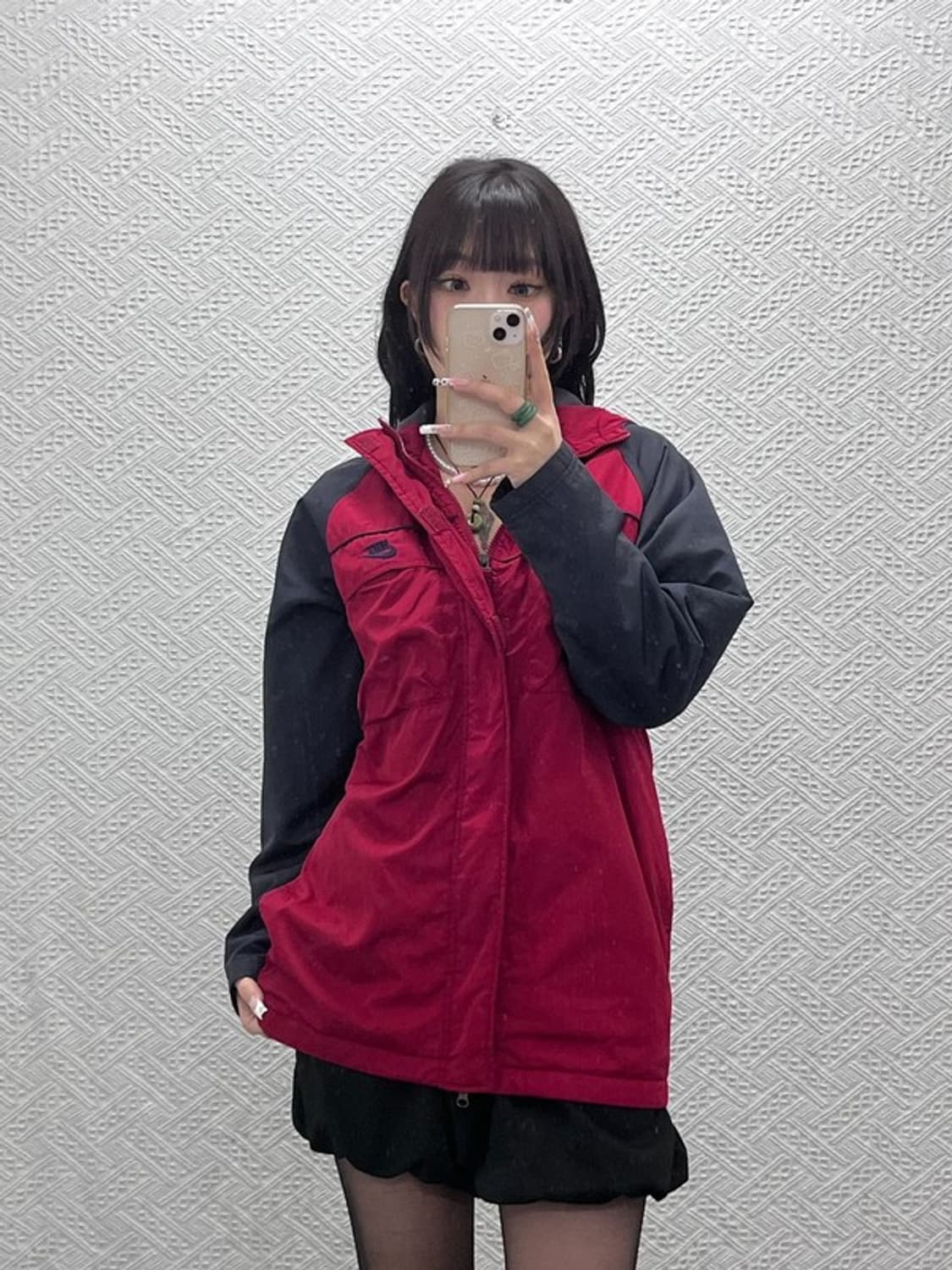 나이키 올드스쿨 레트로 스포티 캐주얼 바람막이 자켓 L C11226 상품이미지2