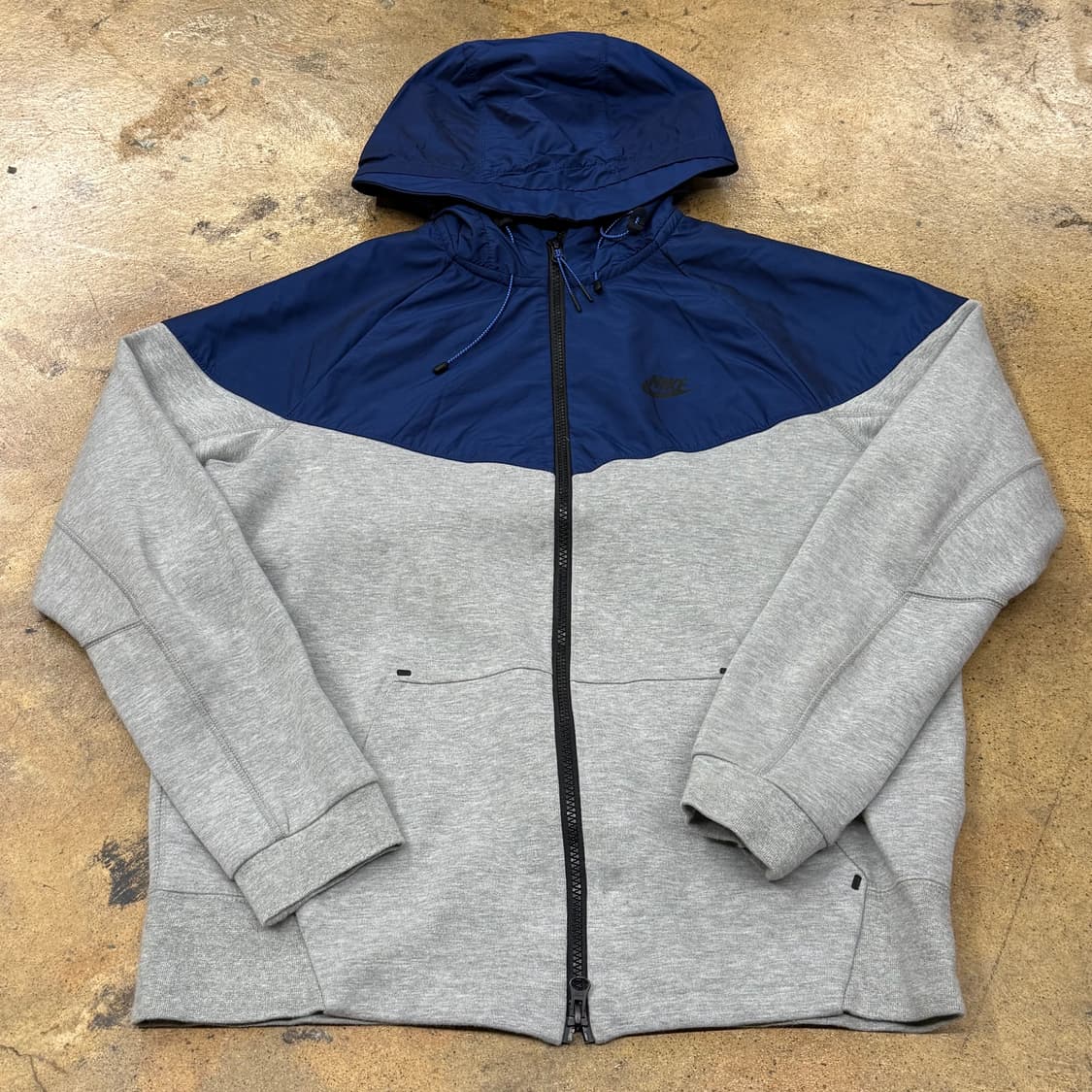 [정품/L] 나이키 후드 집업 네이비 회색 b17 상품이미지2