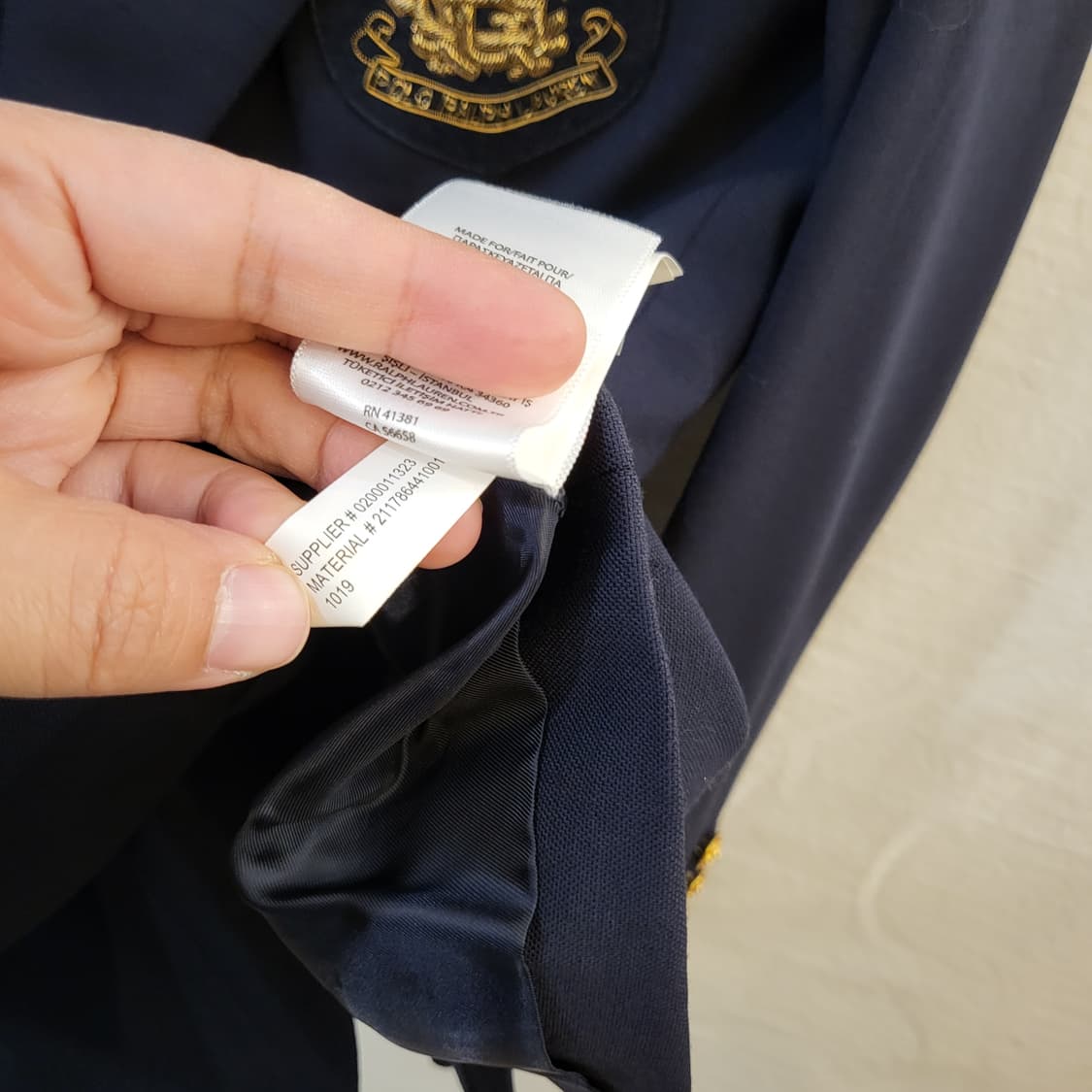 폴로 랄프로렌 엠블러 금장 블레이저 더블 자켓 상품이미지9